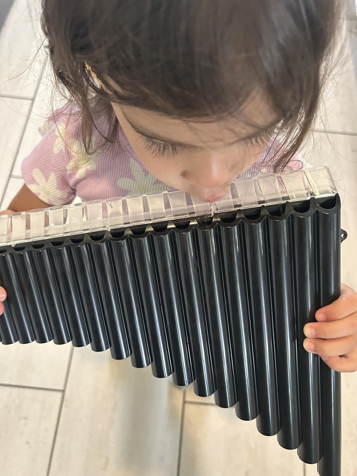 18 Pipes Pan Flute C Key - Instrument Design for Easy Play, Perfect for Students and Learning-Beginner-Friendly (Black) customer photo 1