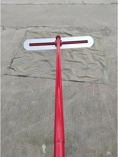 48''x12'' Concrete Bull Float Kit Fresno Round End Stainless Steel Bull Float Trowel Board With Adjustable Bracket, 59.4'' Handle x4 Bull Float Concrete Tools Red customer photo 1