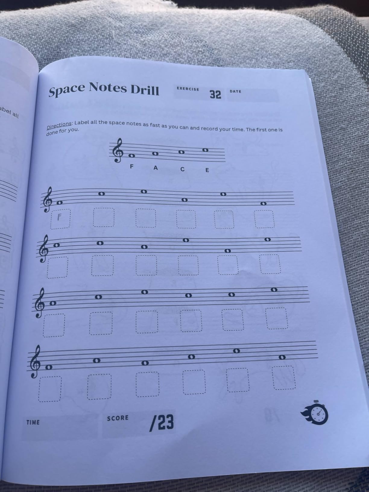 Piano Note Reading Workbook for Beginners: 100 Exercises with Ear Training, Games, Notespeller, Timed Drills & Mini-Lesson customer photo 2