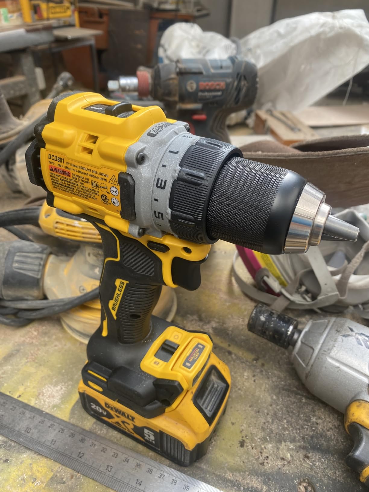 DEWALT 20V MAX XR Brushless Cordless 1/2 in. Drill/Driver (Tool Only) (DCD801B) customer photo 1