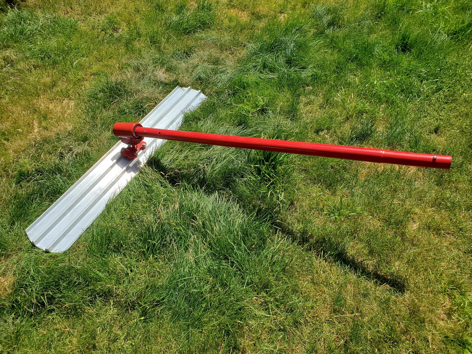 Garvee Bull Float Magnesium Concrete Float, 48x8 in Aluminum Alloy Concrete Float Tool, with 4 Handles and Bull Float Bracket, Bull Concrete Kit Finishing Bull Float for Concrete Finishing customer photo 1