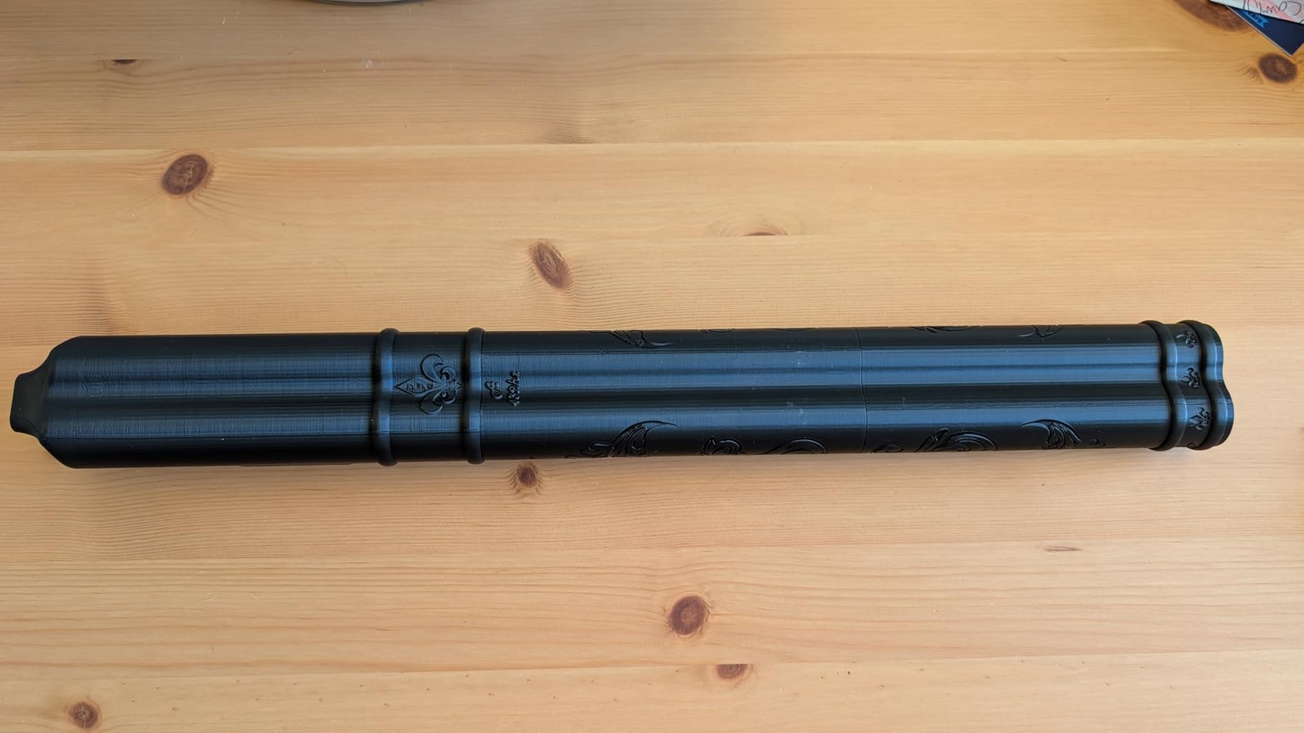 BAFlute Native American Style Drone Flute, 432hz Double Chamber Drone Flute, 3D Printed, Black, Key of A customer photo 1