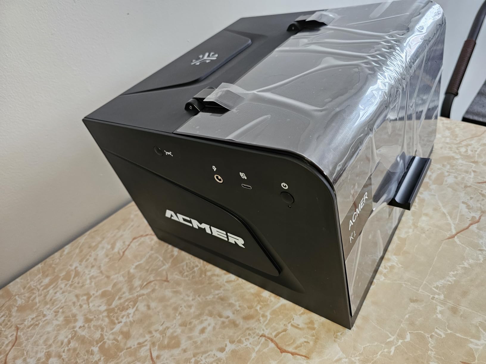 ACMER Laser Engraver Machine, K1 Desktop 12000mW Compact Laser Engraving Machine, 150x150mm Work Area, 0.08mm Fine Engraving Spot, Laser Cutter for Wood, Plywood, Acrylic, DIY Crafts & Small Business customer photo 2