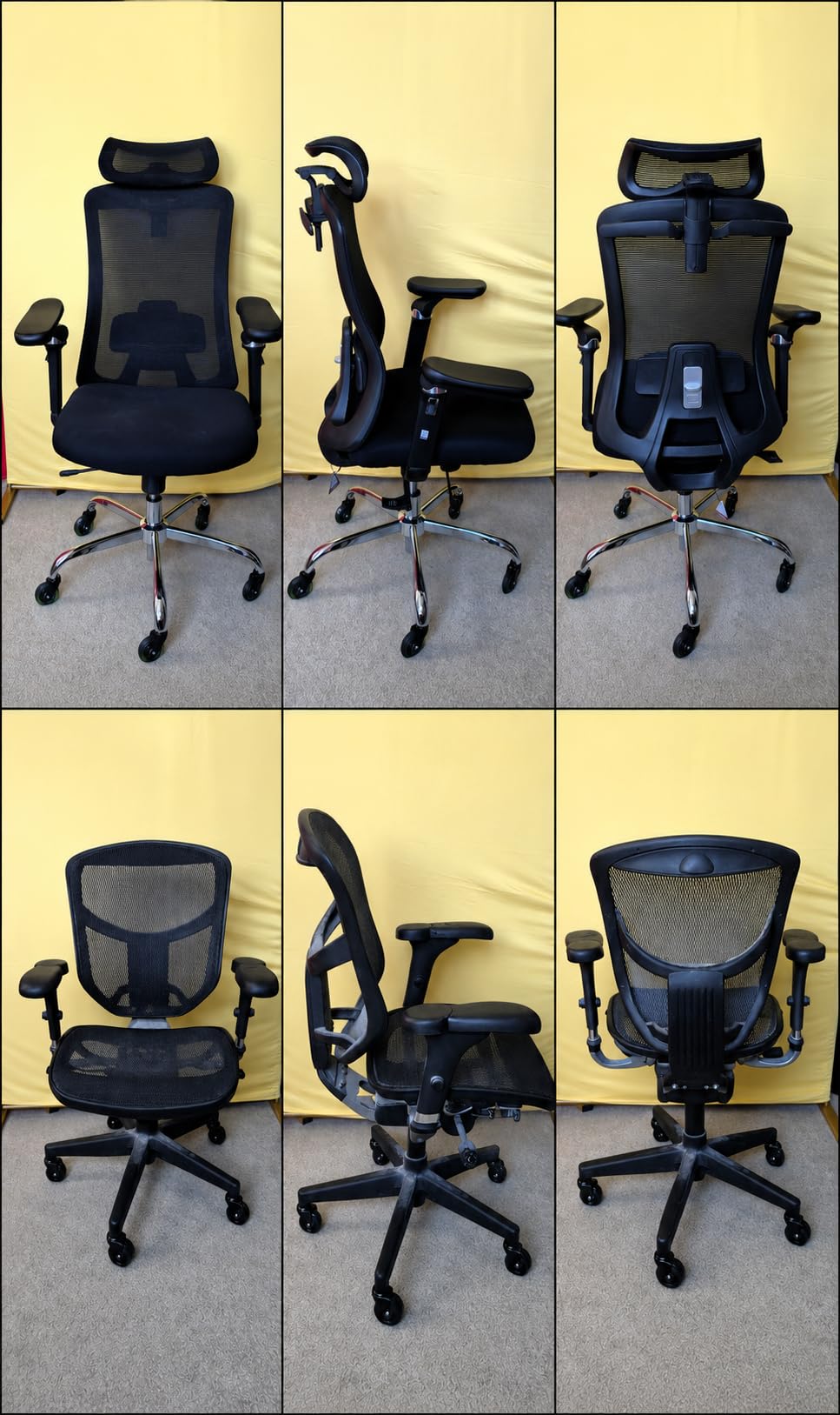 HUANUO FlowLift Ergonomic Office Chair with 6D Armrest, Seat Depth Adjustment, Lumbar Support, Quiet Rubber Caster, High Back Mesh Desk Chair with 3D Headrest, Big and Tall Chair for Home Office customer photo 1