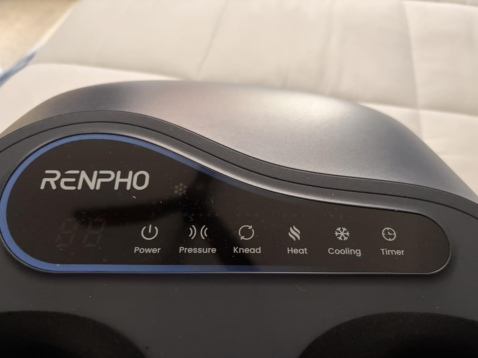 RENPHO Thermacool 2-in-1 Foot Massager with Heat & Cold, FSA Eligible HSA Store Eligible Items, 3 Kneading & 5 Compression for Neuropathy and Plantar Fasciitis, Gifts for Men, Up to Men's US Size 13 customer photo 1