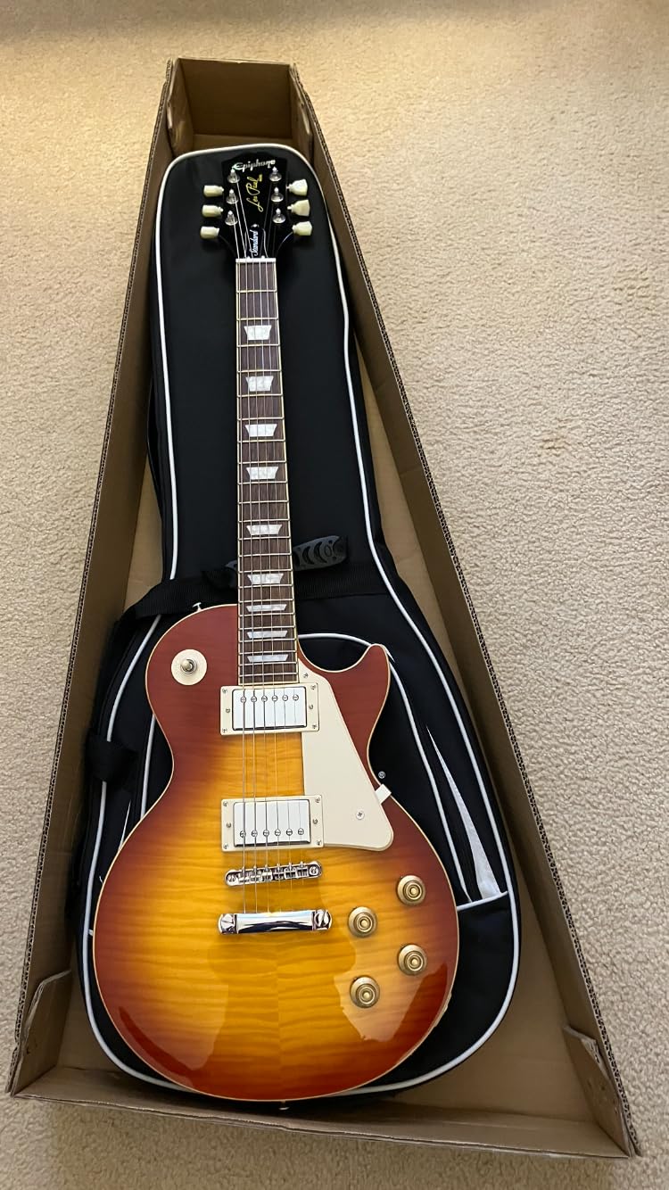 Epiphone Inspired by Gibson Les Paul Standard 50s Figured, Washed Cherry Sunburst with Bag customer photo 1