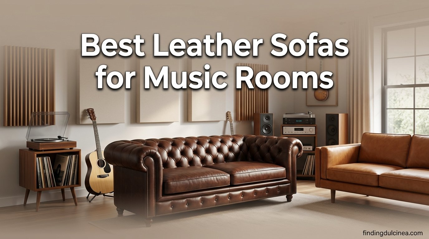 best leather sofas for music rooms