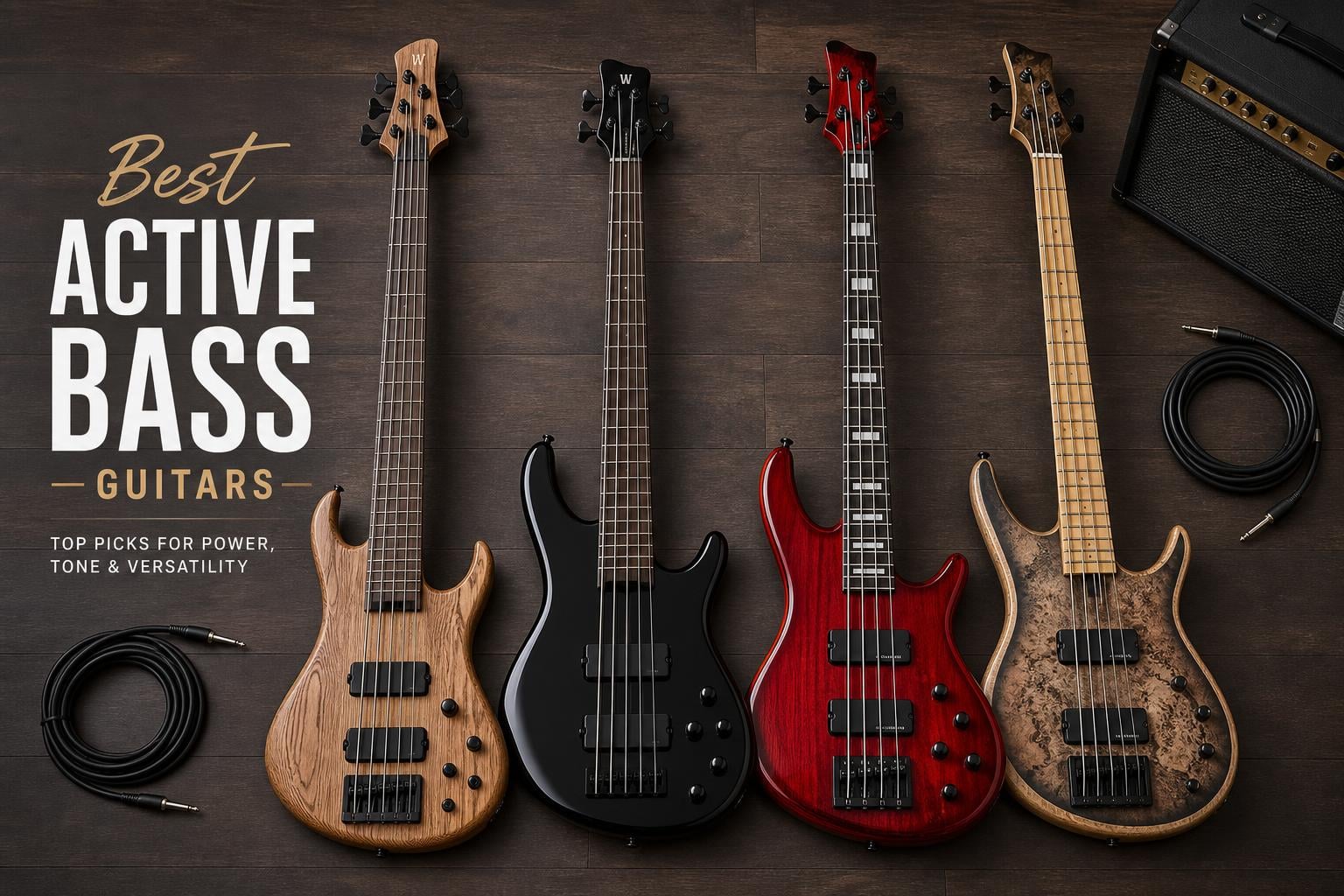 best active bass guitars