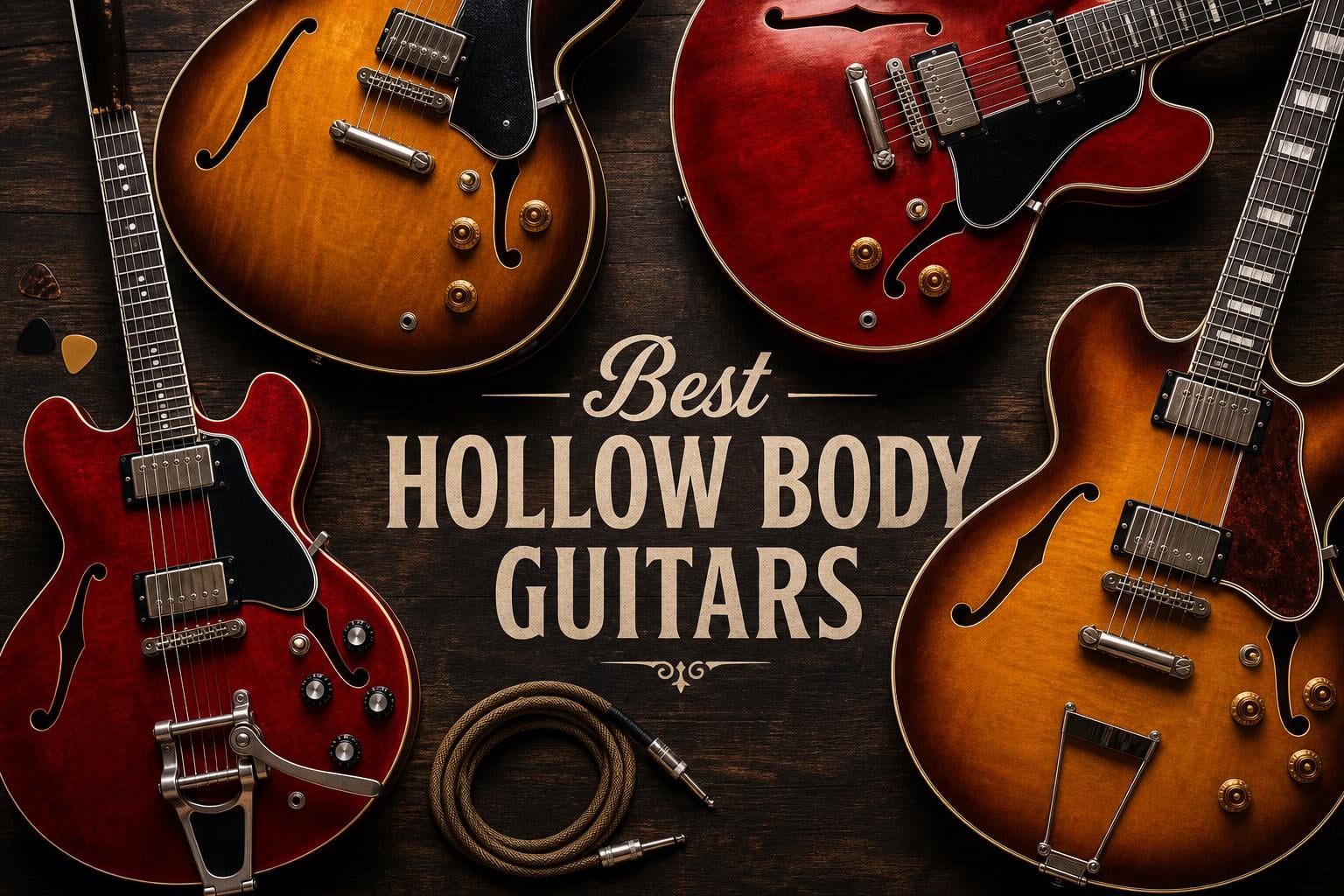 best hollow body guitars