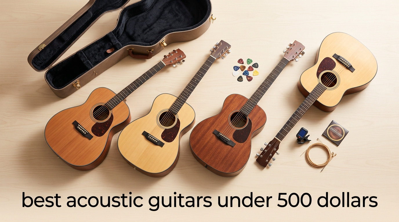 best acoustic guitars under 500 dollars
