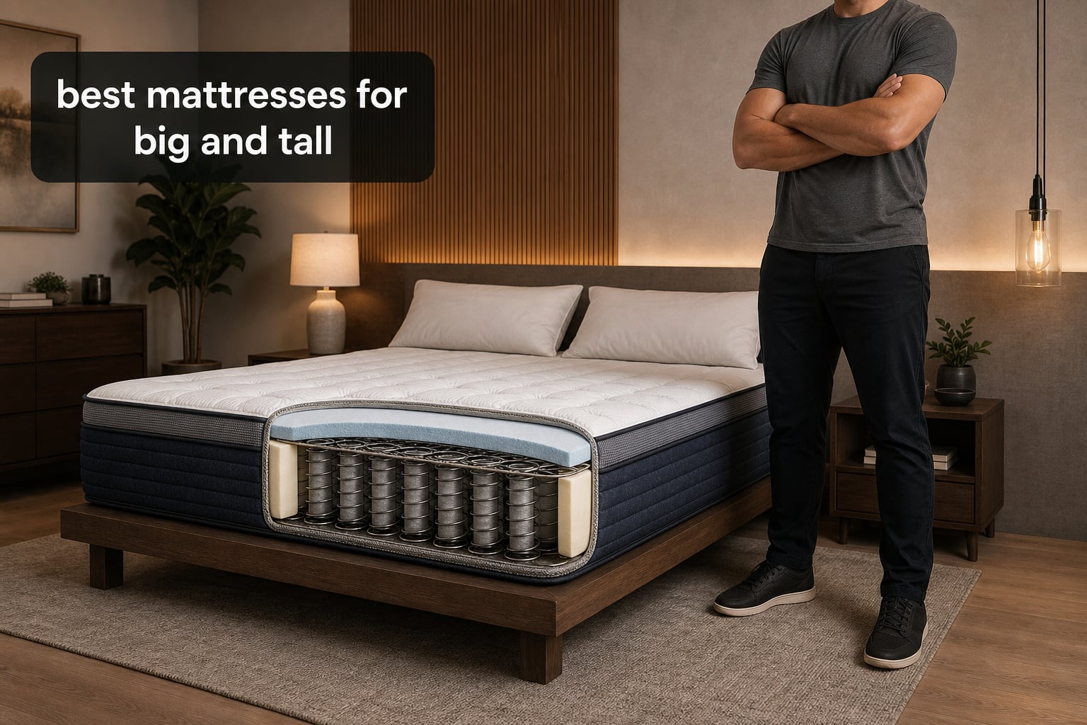 best mattresses for big and tall