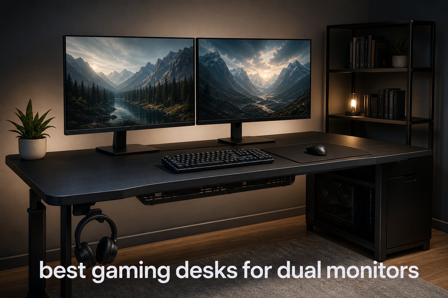 best gaming desks for dual monitors