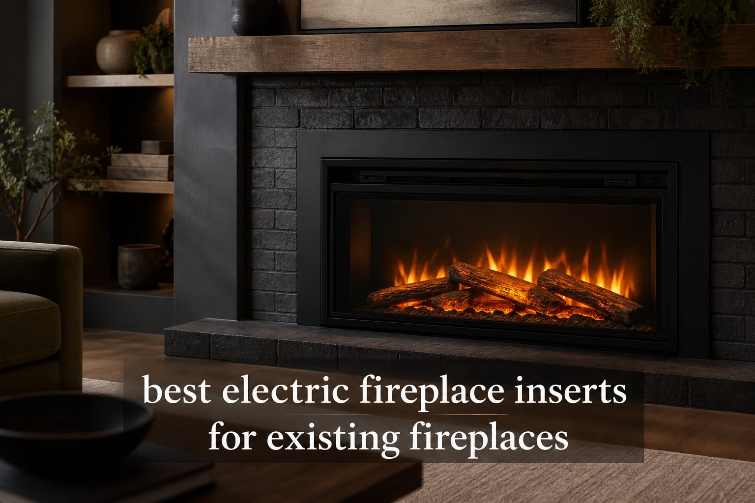 best electric fireplace inserts for existing fireplaces