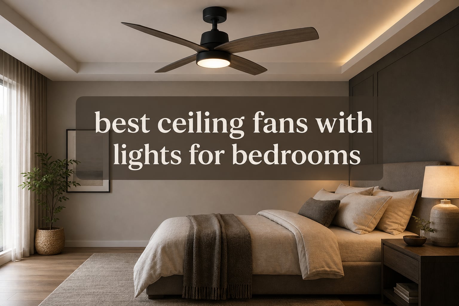 best ceiling fans with lights for bedrooms