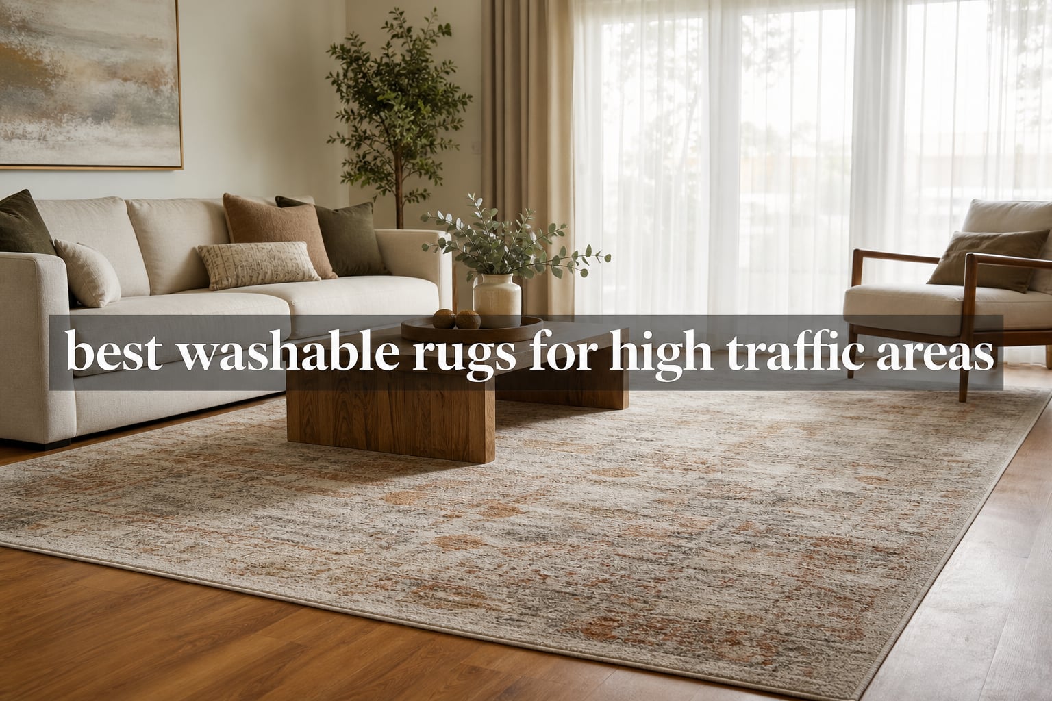 best washable rugs for high traffic areas