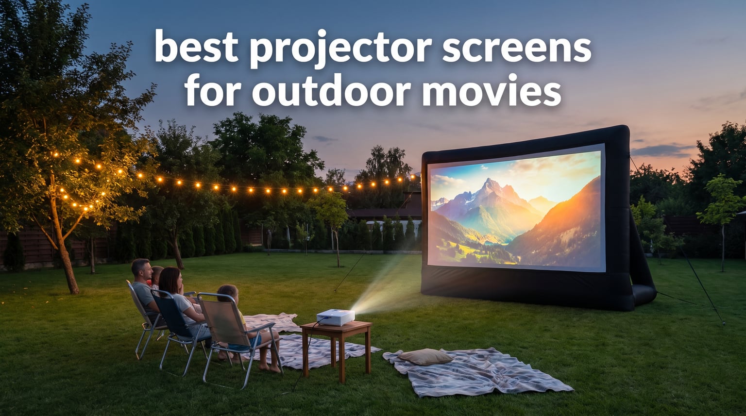 best projector screens for outdoor movies