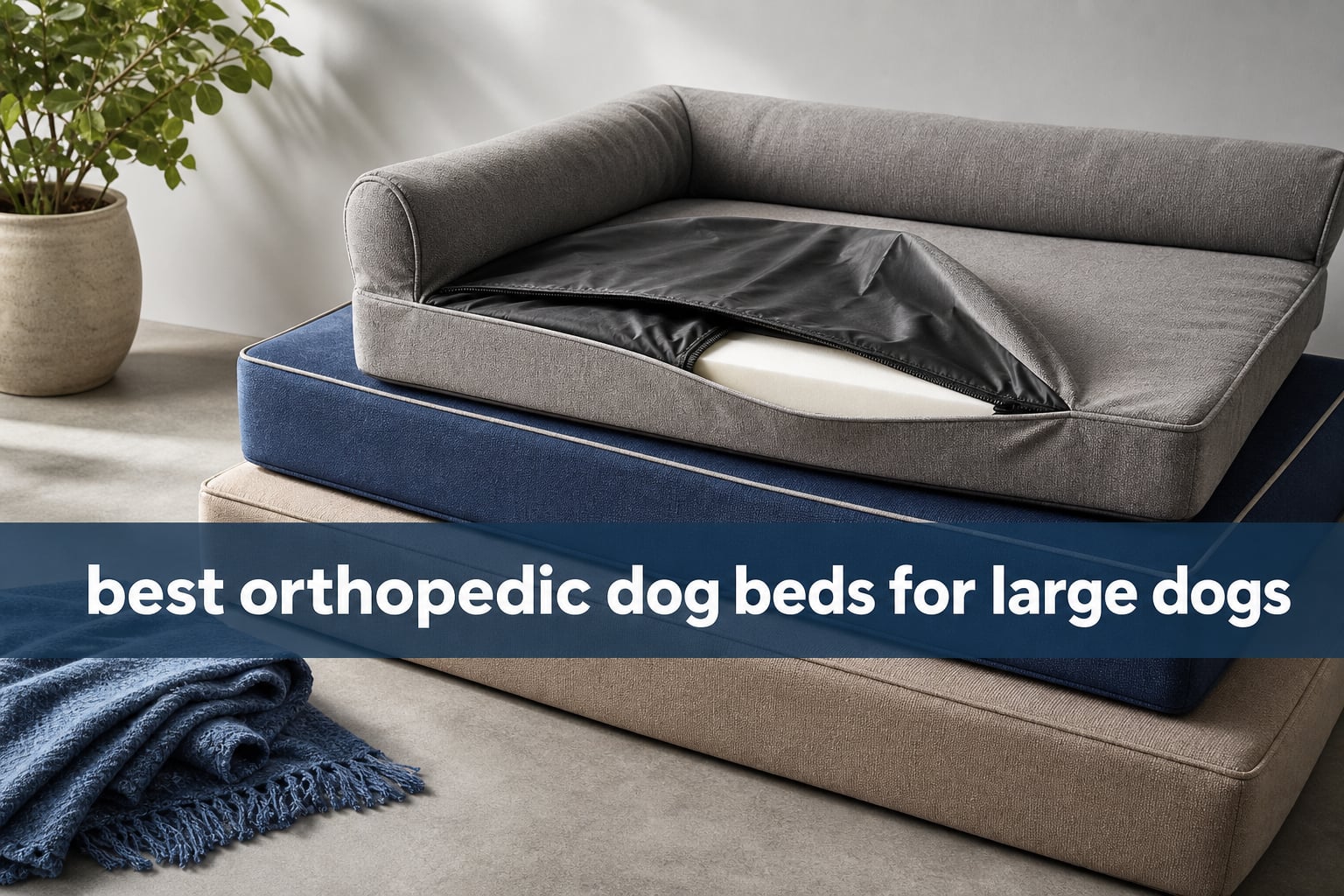best orthopedic dog beds for large dogs