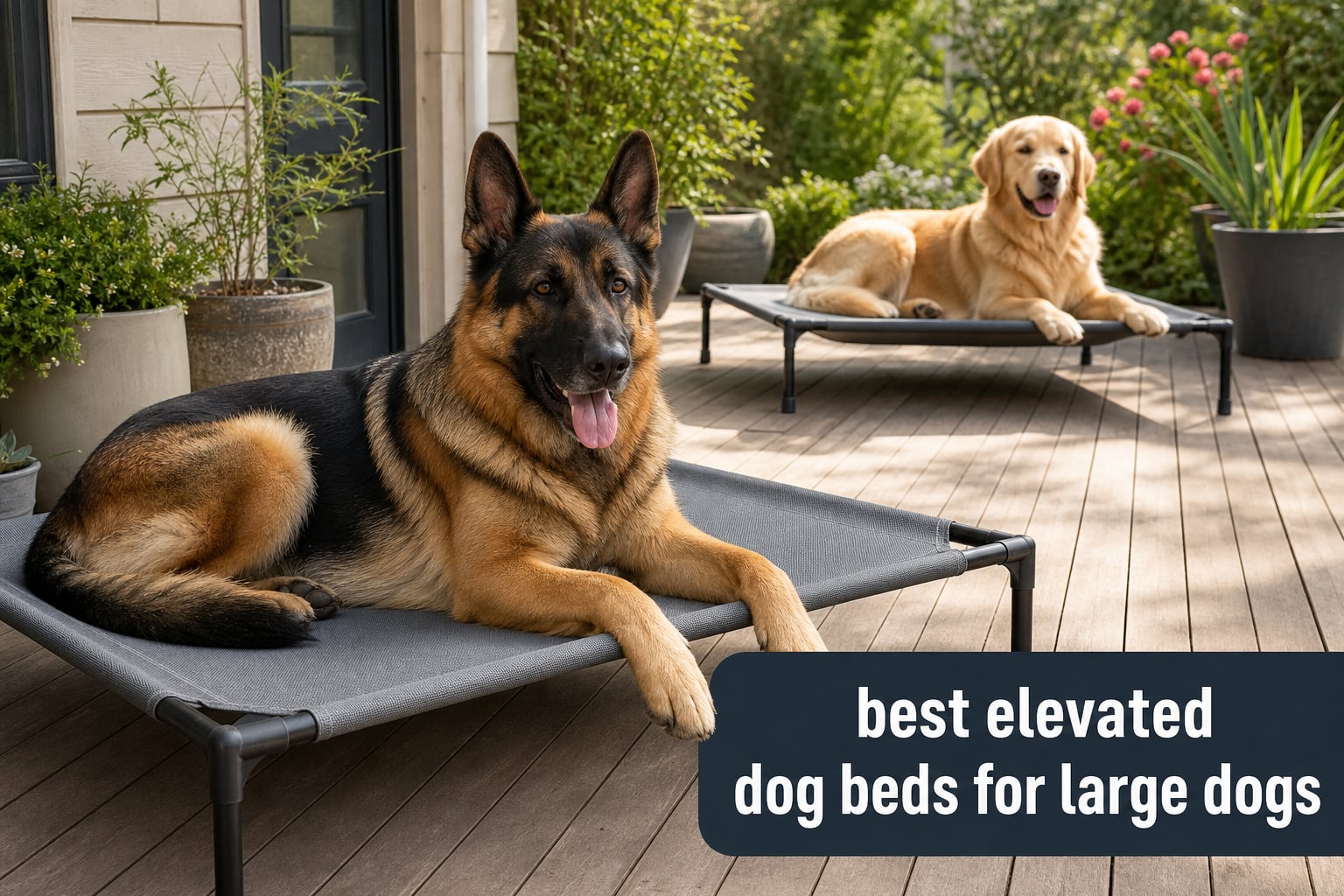 best elevated dog beds for large dogs
