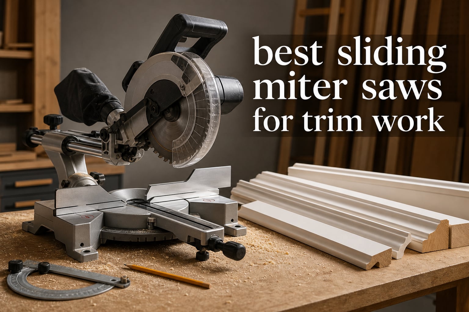 best sliding miter saws for trim work