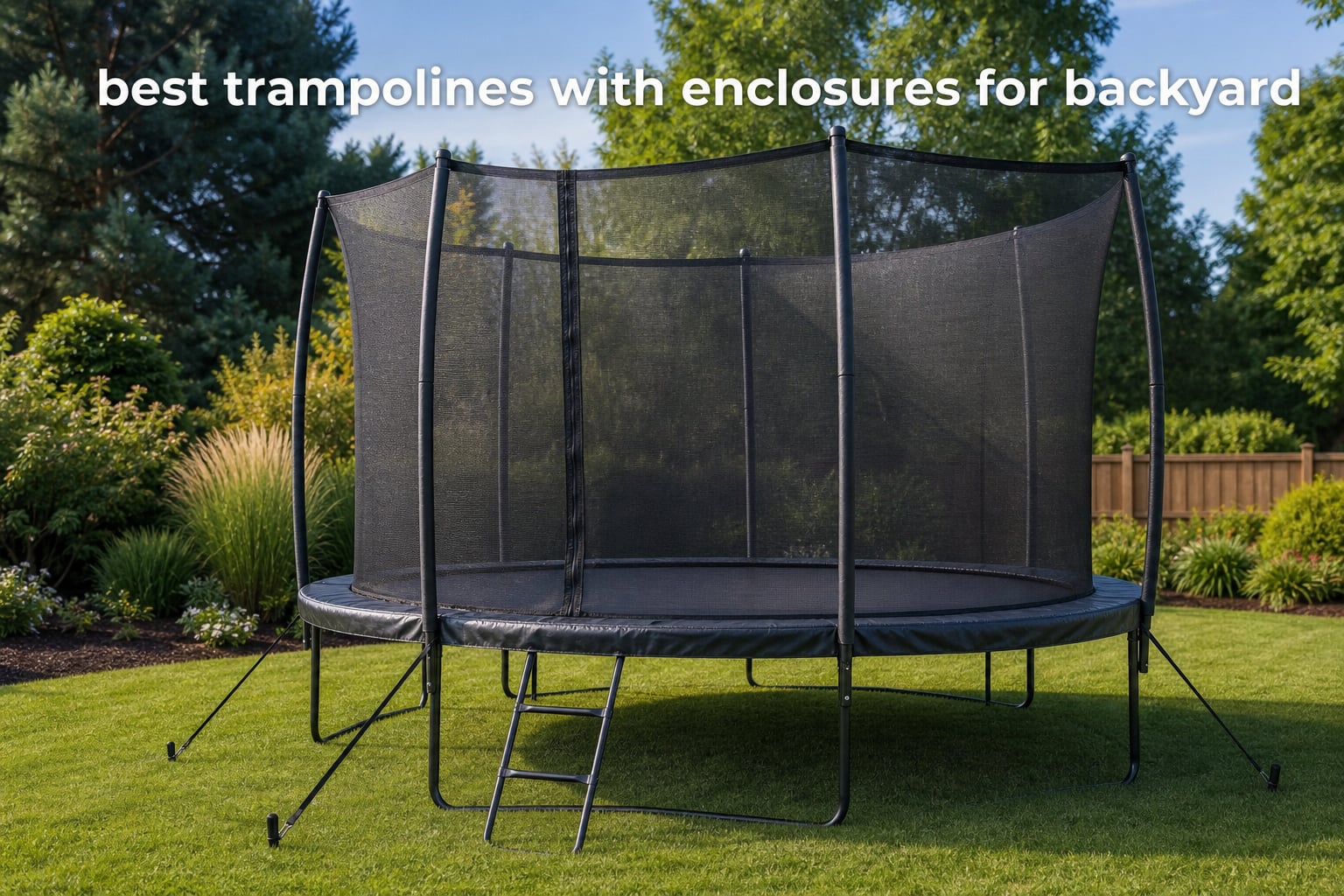 best trampolines with enclosures for backyard