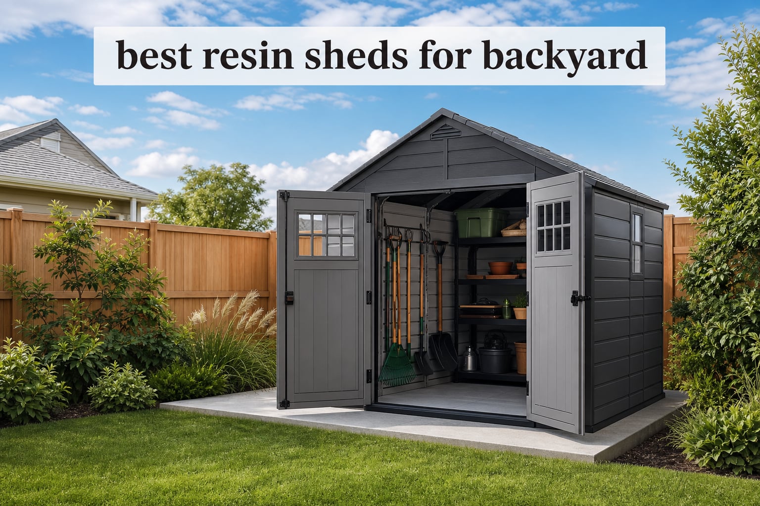 best resin sheds for backyard