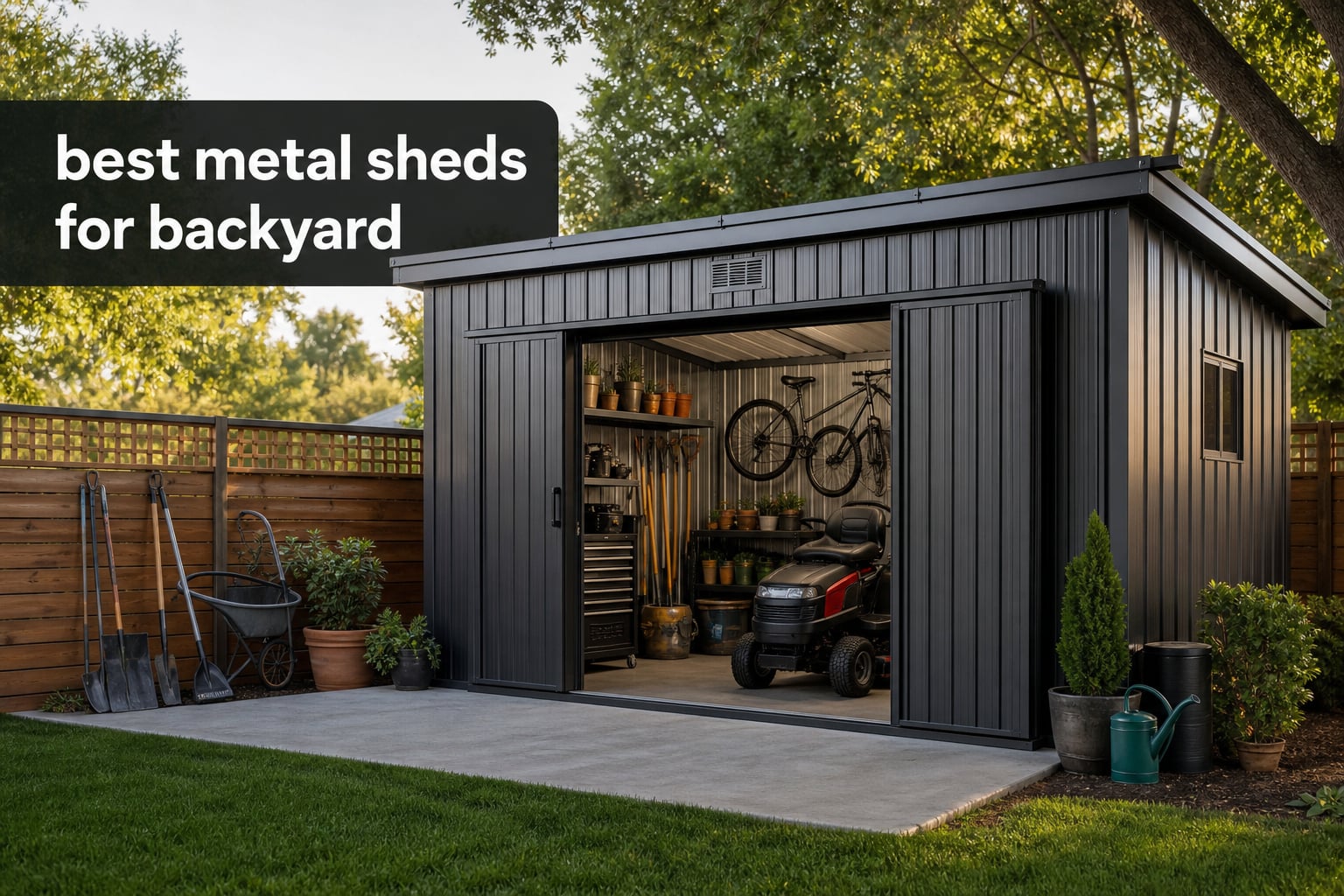 best metal sheds for backyard