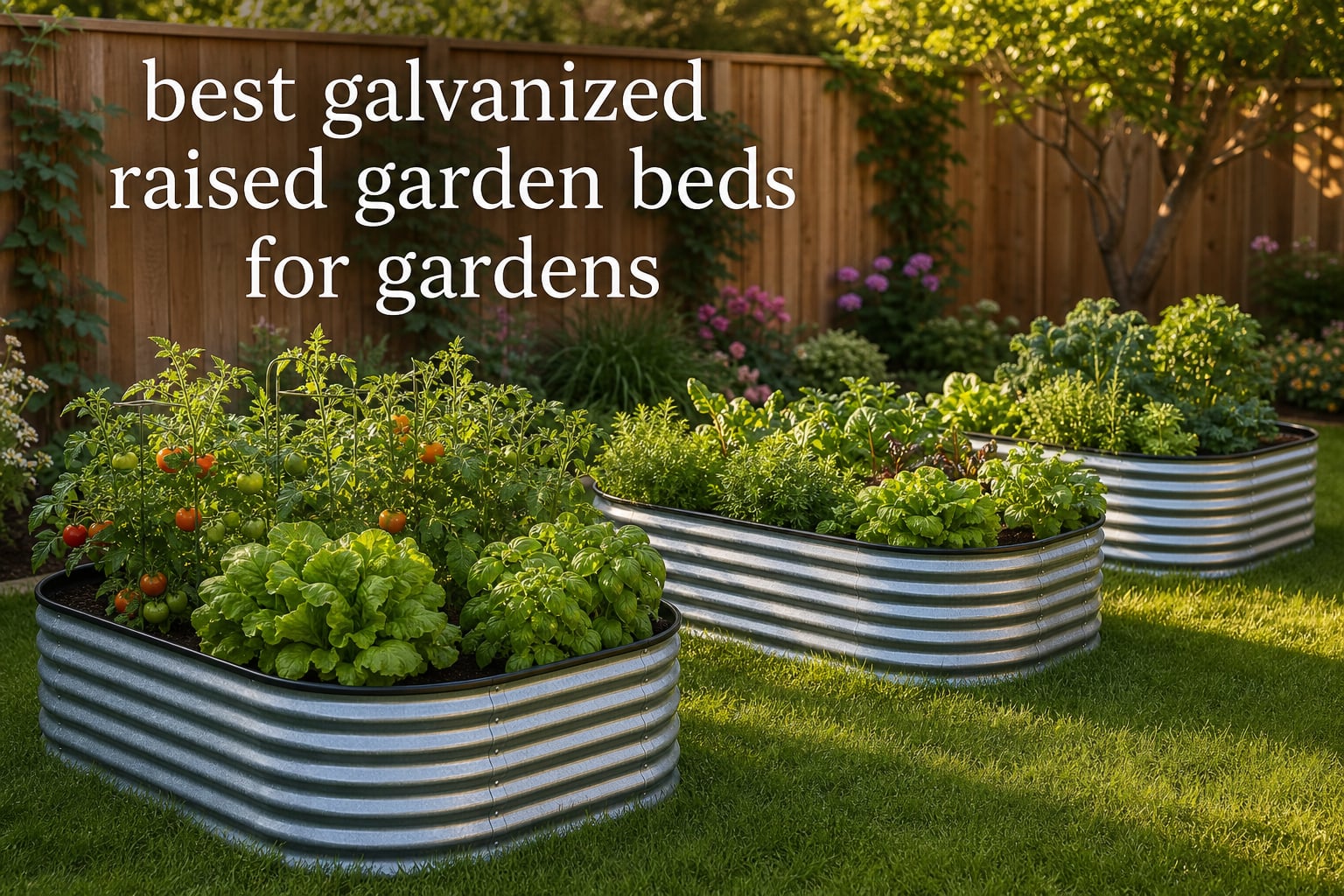 best galvanized raised garden beds for gardens