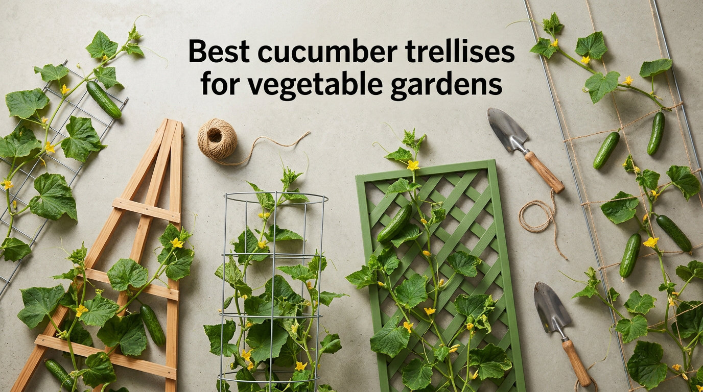 Best cucumber trellises for vegetable gardens