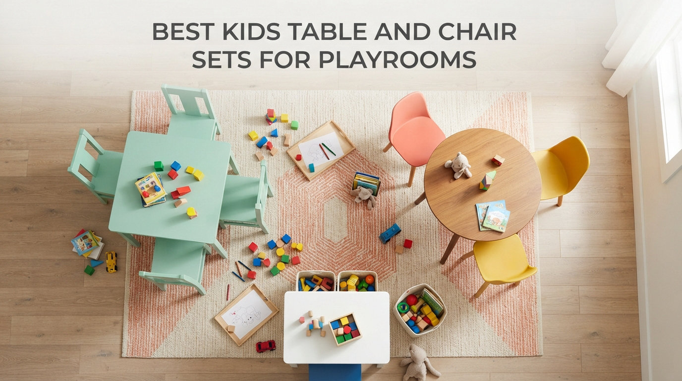 Best kids table and chair sets for playrooms