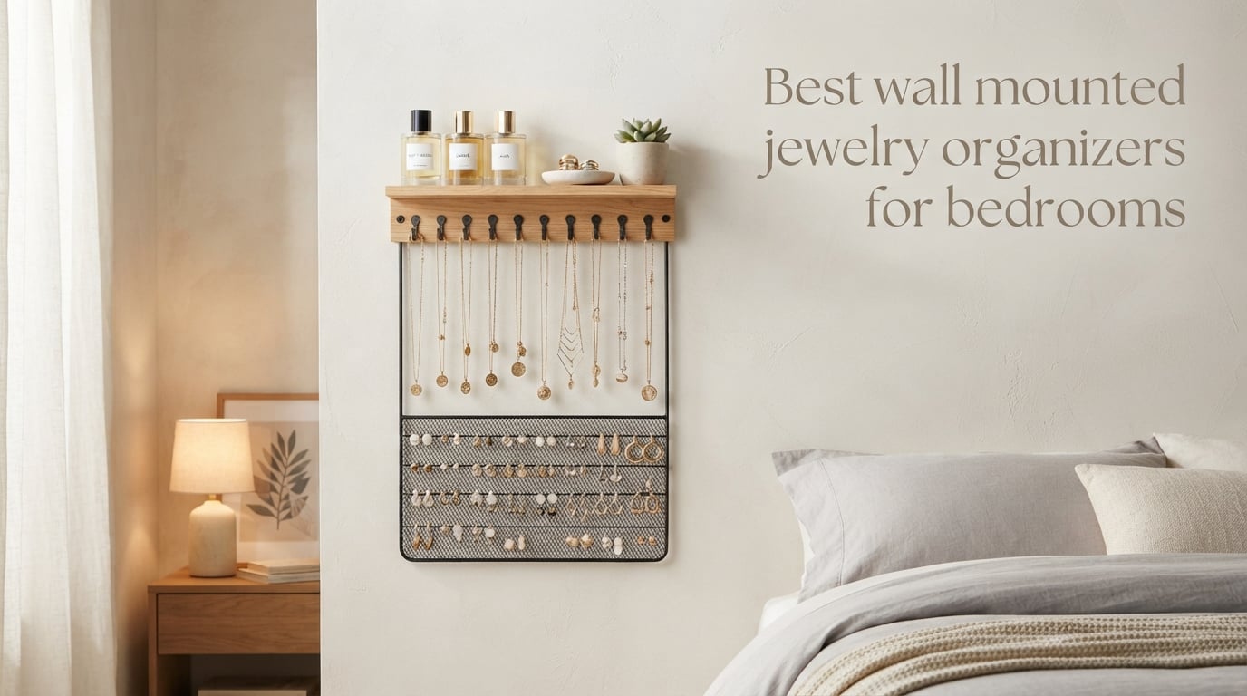 Best wall mounted jewelry organizers for bedrooms