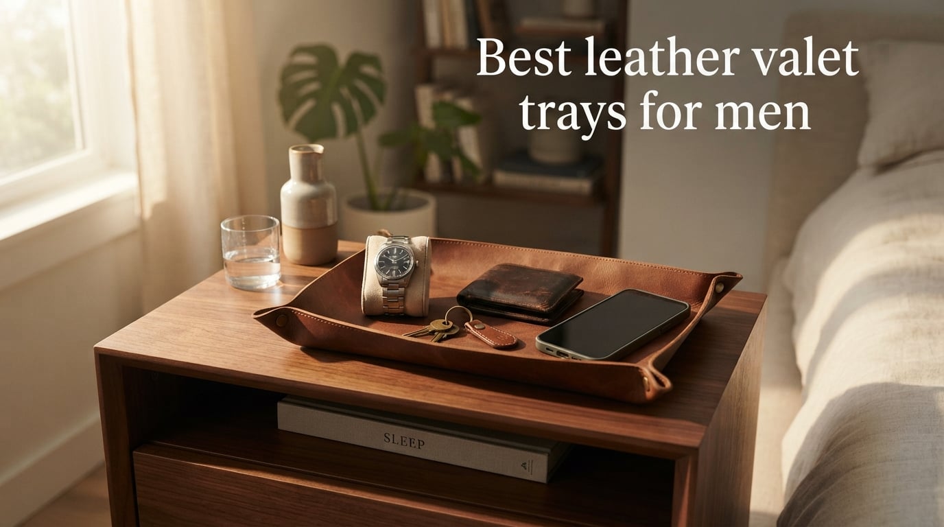Best leather valet trays for men