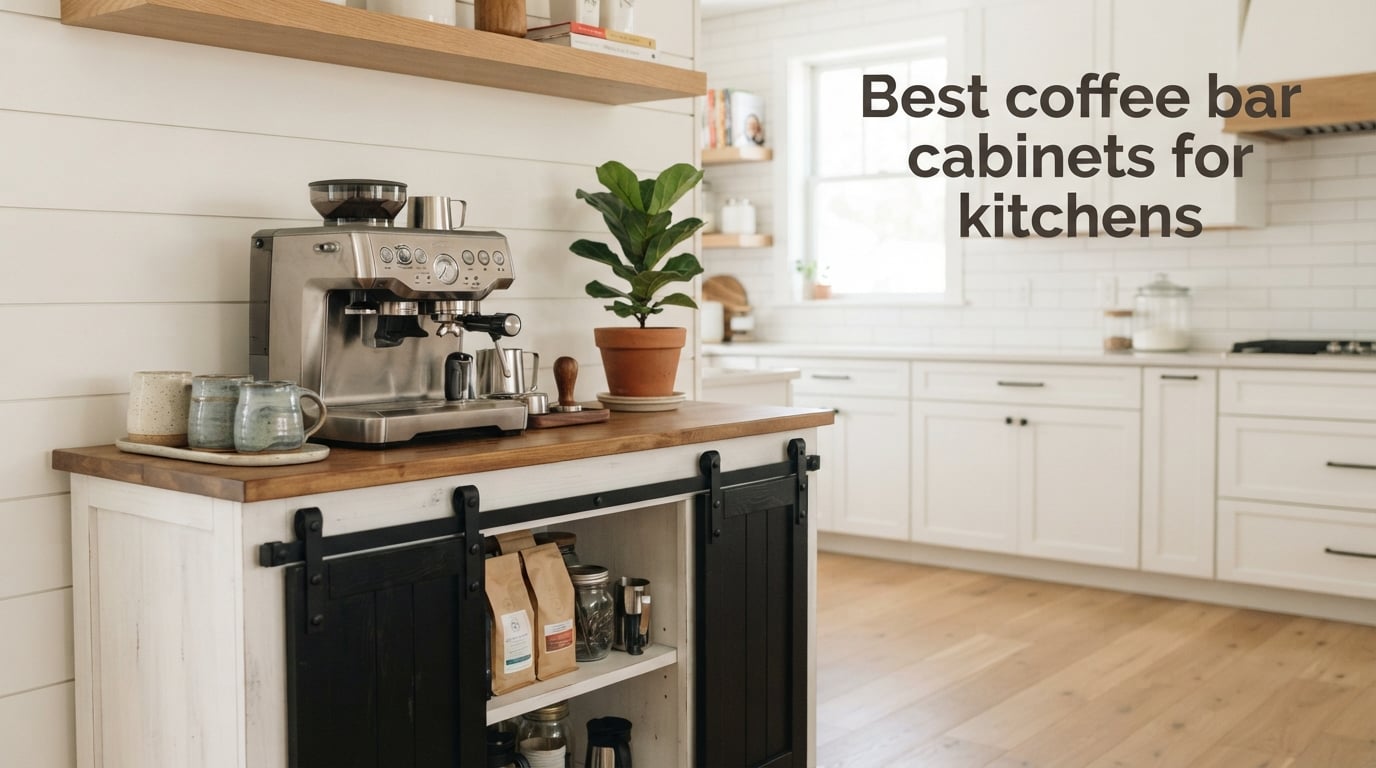 Best coffee bar cabinets for kitchens