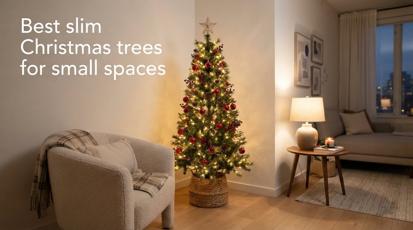 Best slim Christmas trees for small spaces