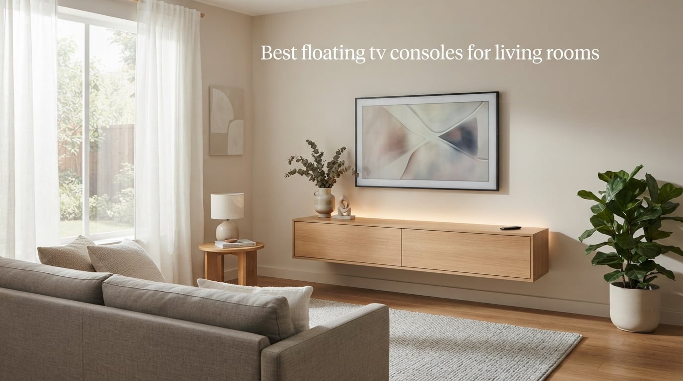 Best floating tv consoles for living rooms