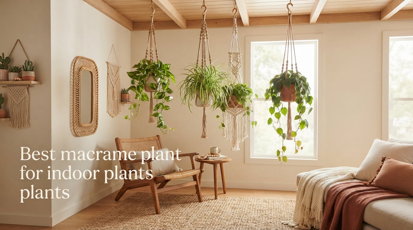 Best macrame plant hangers for indoor plants