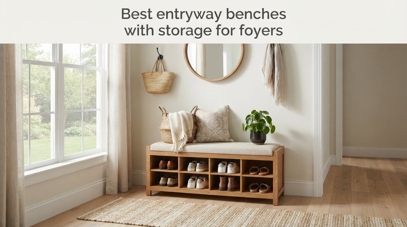 Best entryway benches with storage for foyers