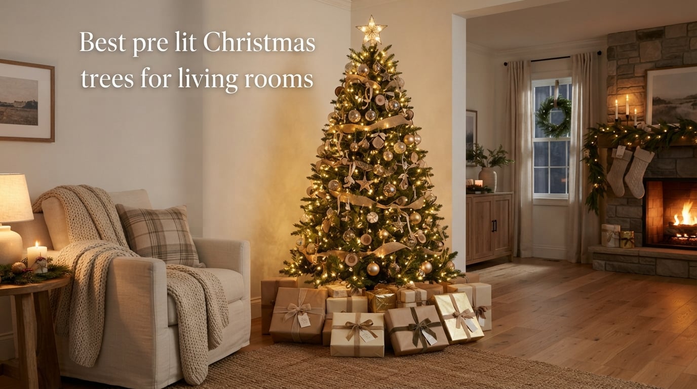 Best pre lit Christmas trees for living rooms