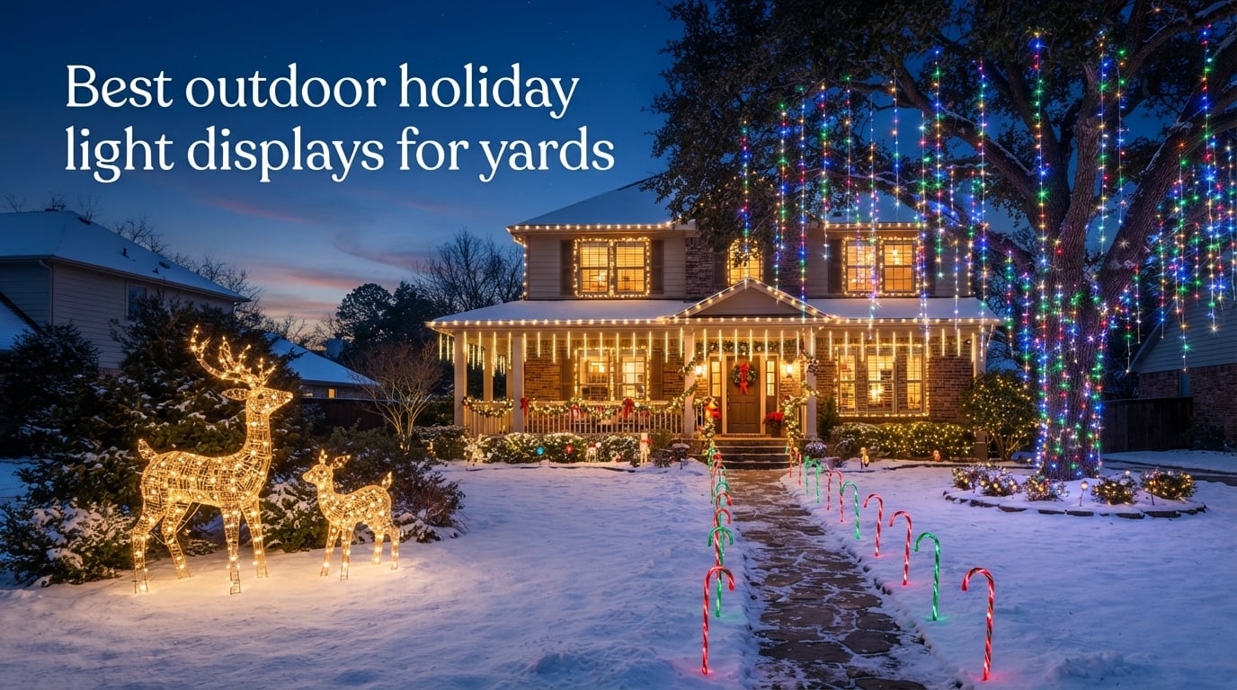 Best outdoor holiday light displays for yards