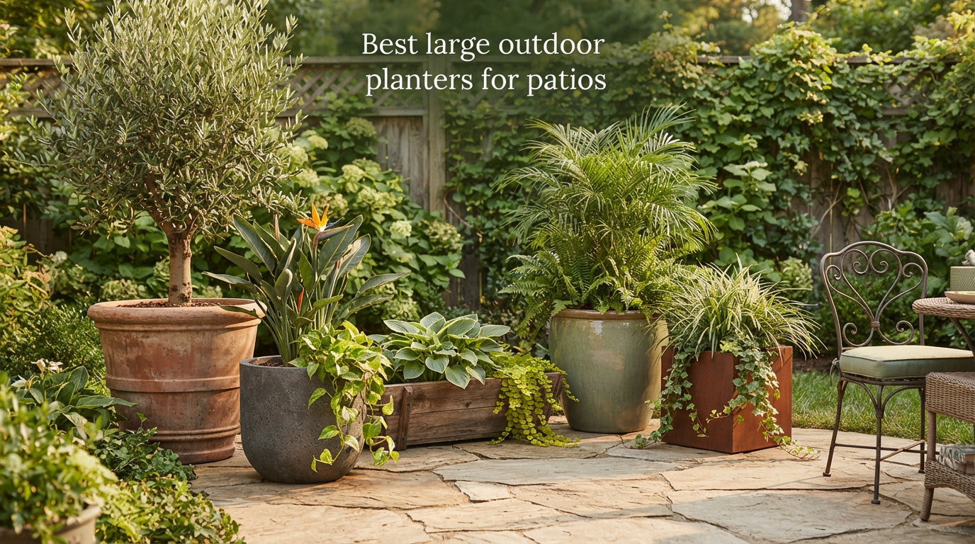 Best large outdoor planters for patios