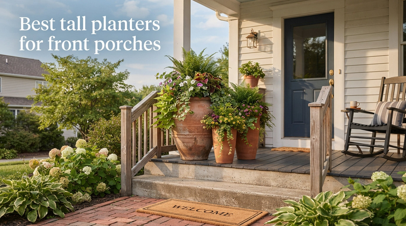 Best tall planters for front porches