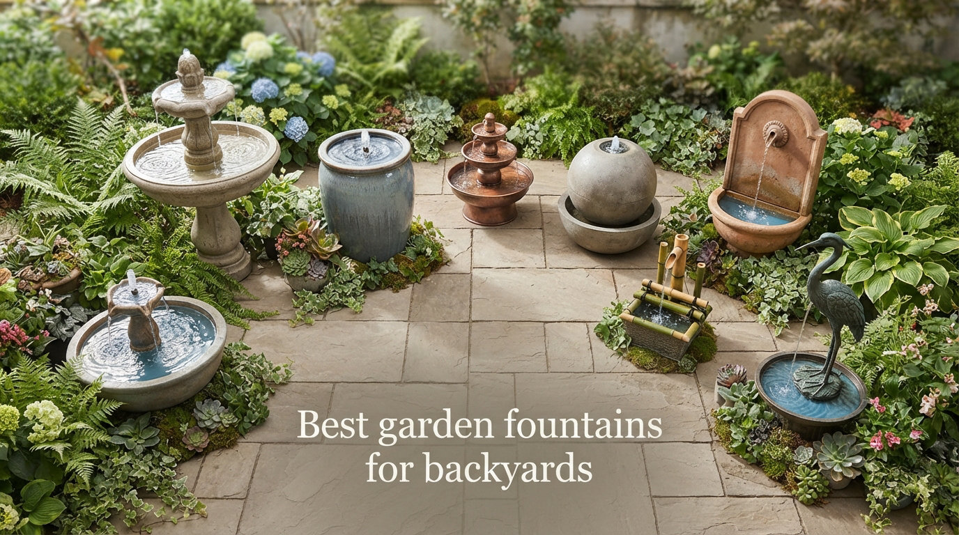 Best garden fountains for backyards