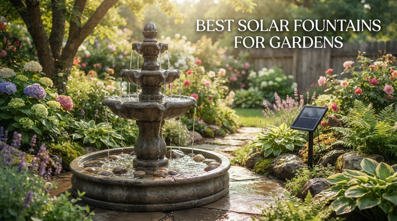 Best solar fountains for gardens