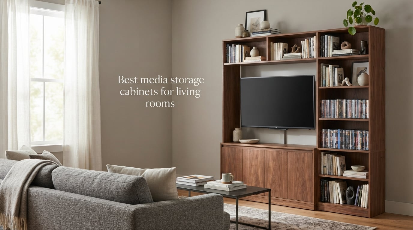 Best media storage cabinets for living rooms
