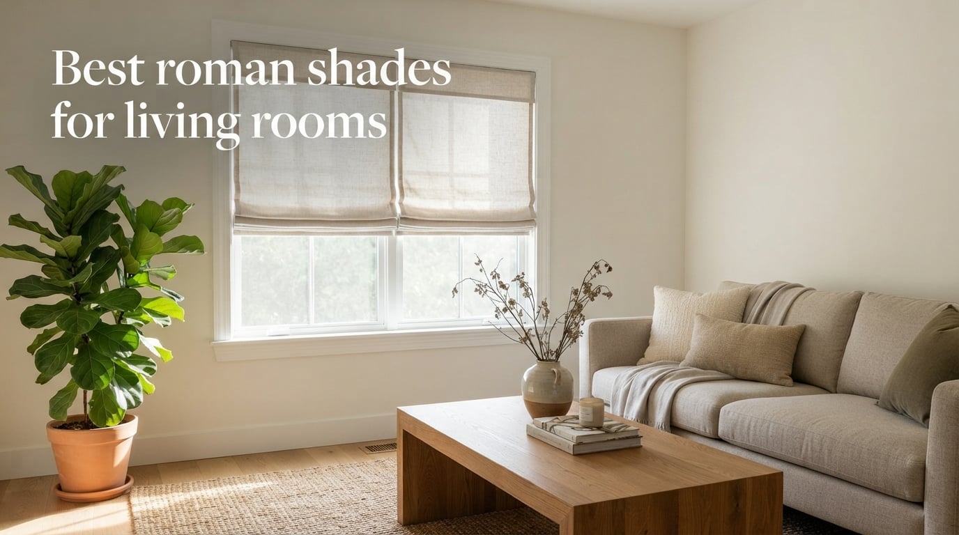 Best roman shades for living rooms