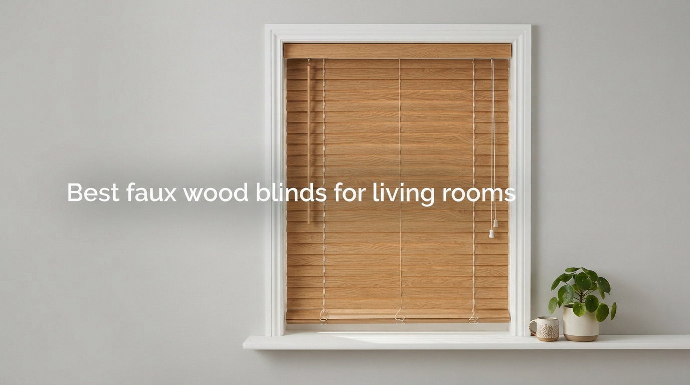 Best faux wood blinds for living rooms