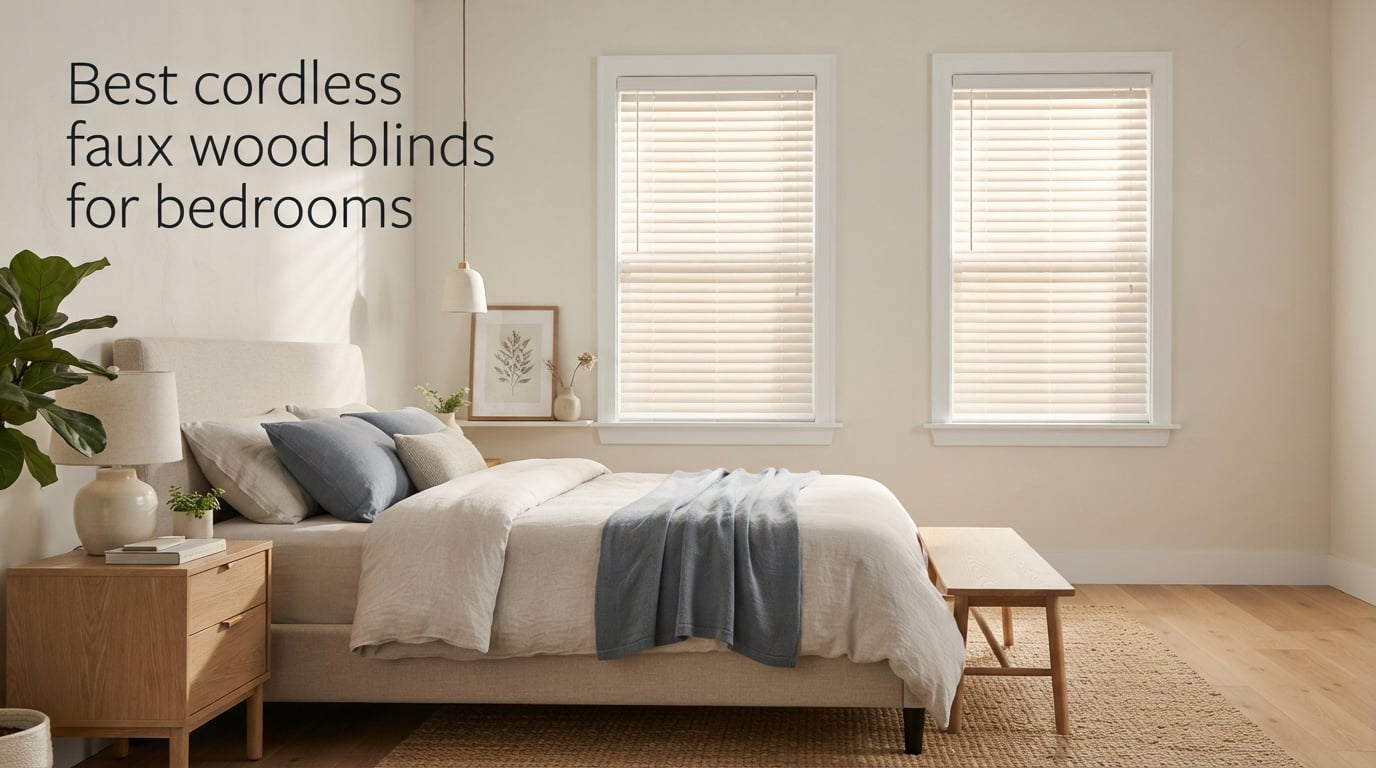 Best cordless faux wood blinds for bedrooms