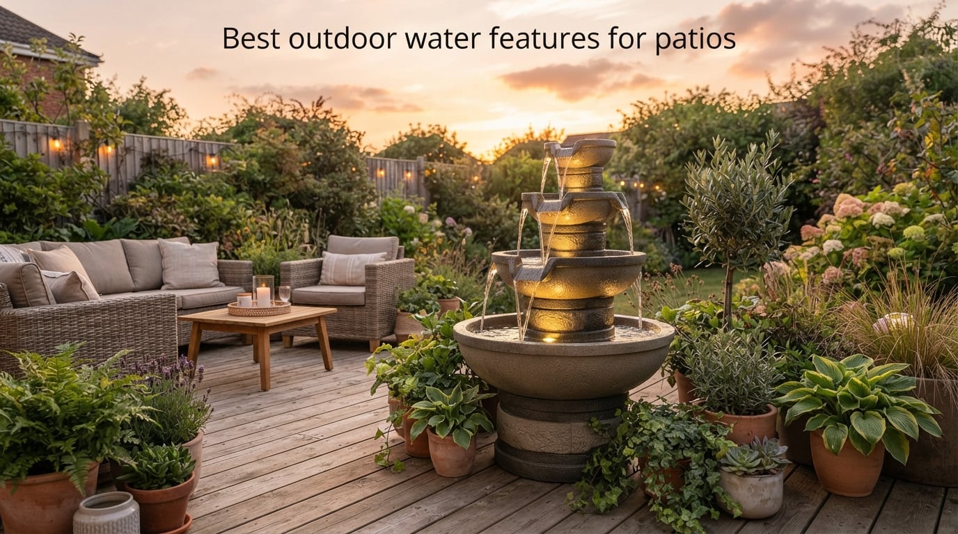 Best outdoor water features for patios