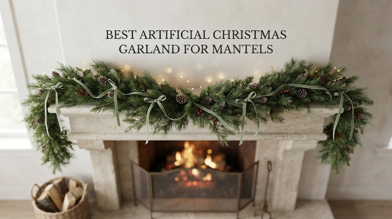 Best artificial Christmas garland for mantels