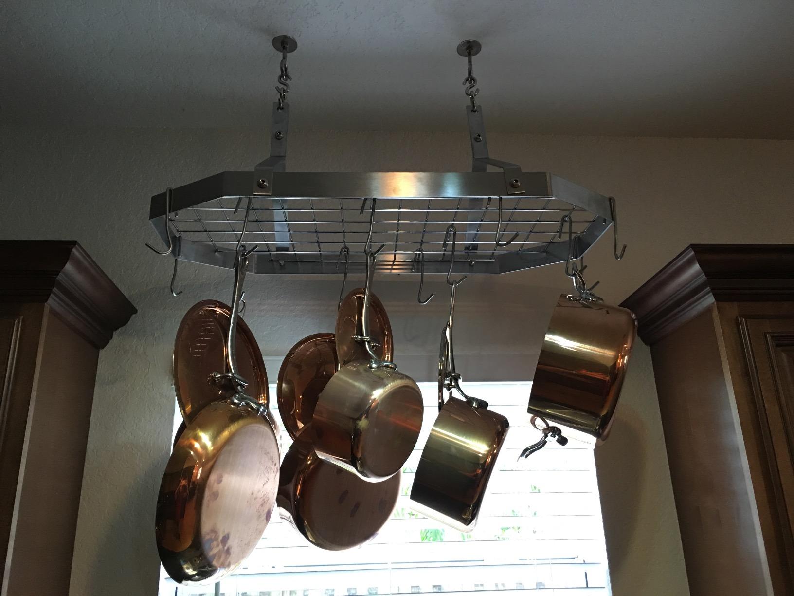 Cuisinart Octagonal Hanging Cookware Rack, Stainless steel customer photo 1