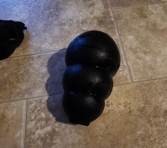 KONG Extreme Dog Toy, Durable Natural Rubber Chew, for Large Dogs | Treat-Filling Chew & Fetch Toy with Erratic Bounce, Made from KONG's Most Durable Natural Rubber for Power Chewers customer photo 2
